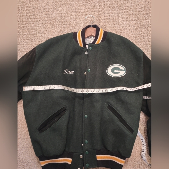 Vintage Wool Blend Green Bay Packets Jacket - Size Large - Picture 3 of 15